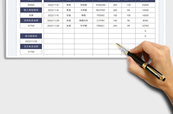 2025服装采购进货表免费下载