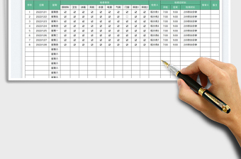 2025收尾安全检查记录表免费下载