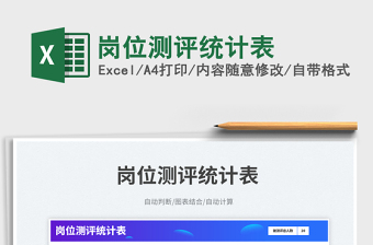 2025岗位测评统计表免费下载