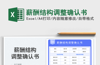 2025薪酬结构调整确认书免费下载