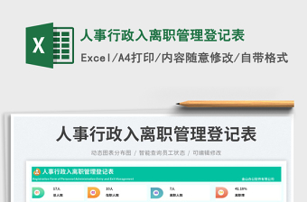 2025人事行政入离职管理登记表免费下载