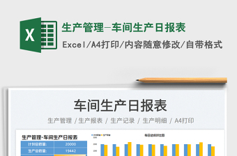 2025生产管理-车间生产日报表免费下载