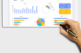 2025年度销售数据统计表-可视化图表免费下载
