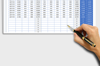 2025财务收支日记账免费下载