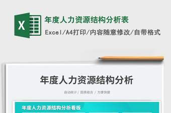 2025年度人力资源结构分析表免费下载