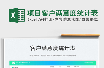 2025项目客户满意度统计表免费下载