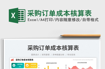 2025采购订单成本核算表免费下载