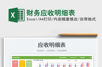 财务应收明细表exce表格