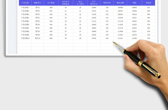2025工厂产销统计表免费下载