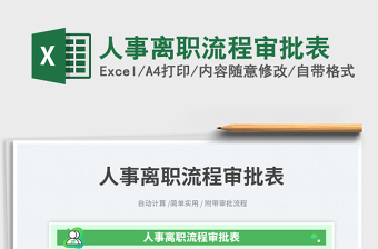 2025人事离职流程审批表免费下载