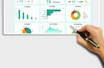 2025护士护理人员成分结构数据看板免费下载
