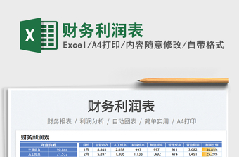2025财务利润表免费下载