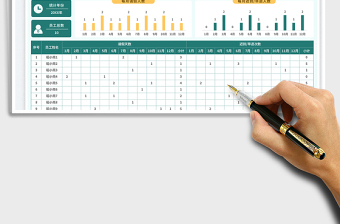 2025年度考勤表免费下载