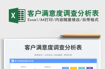 2025客户满意度调查分析表免费下载