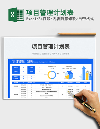 项目管理计划表excel表格