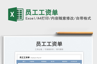 2025员工工资单免费下载