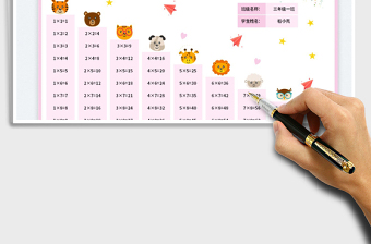 2025九九乘法口诀表免费下载