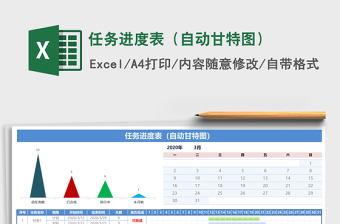 任务进度表（自动甘特图）