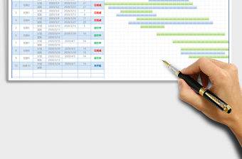 任务进度表（自动甘特图）