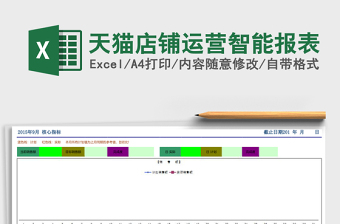 天猫店铺运营智能报表