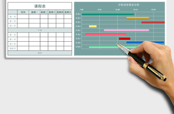 工作（学习）计划表甘特图表+万