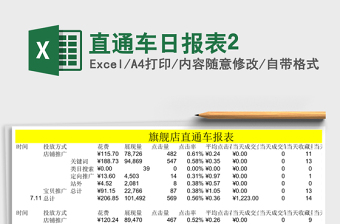 直通车日报表2