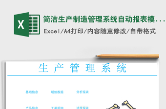 2025生产制造记录excel表格大全