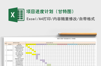 项目进度计划（甘特图）