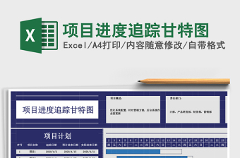 项目进度追踪甘特图