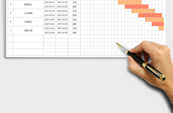 项进度计划表（甘特图）