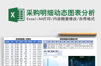 采购明细动态图表分析