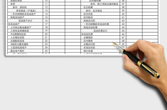 最新财务报表模板