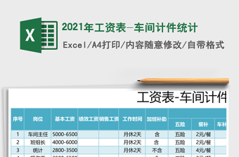 2025年工资表-车间计件统计