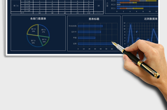 2024年员工考勤数据可视化图表