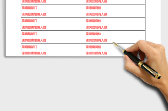 2025人员编制表通用表格模板