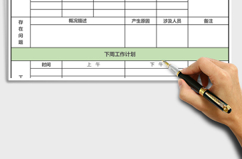 2025年周工作报表