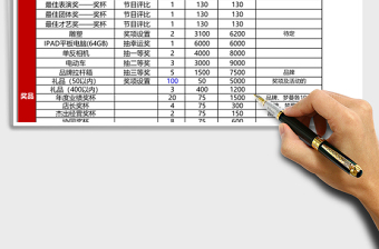 通用年会预算安排清单Excel表模版