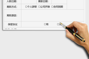 2025年离职申请表