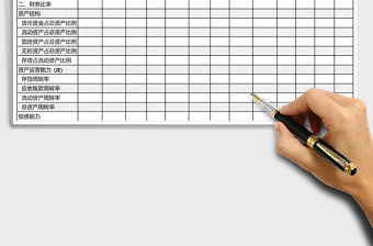 公司年度财务分析统计表excel表格下载