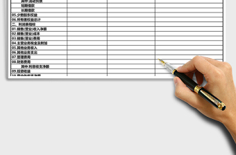 2025企业财务会计月报主要指标表格