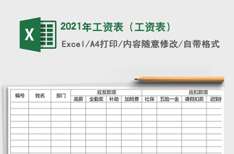 2025年工资表（工资表）