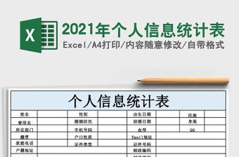 2025年个人信息统计表