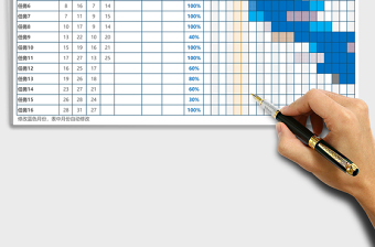 项目工作计划甘特图表格excel模板