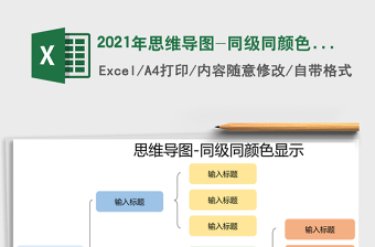 2025年思维导图-同级同颜色显示