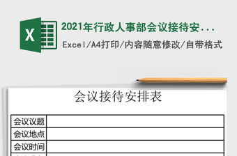 2025年行政人事部会议接待安排表