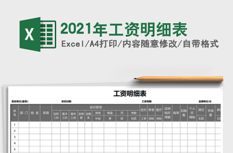 2025年工资明细表