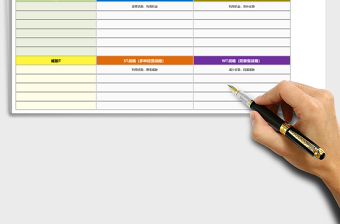 SWOT矩阵分析示意图excel模板