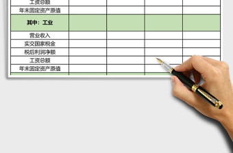 2025乡镇企业财务状况excel表格模板