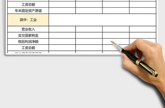 乡镇企业财务状况表excel表格模板