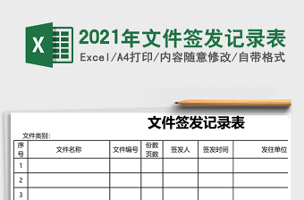 2025年文件签发记录表